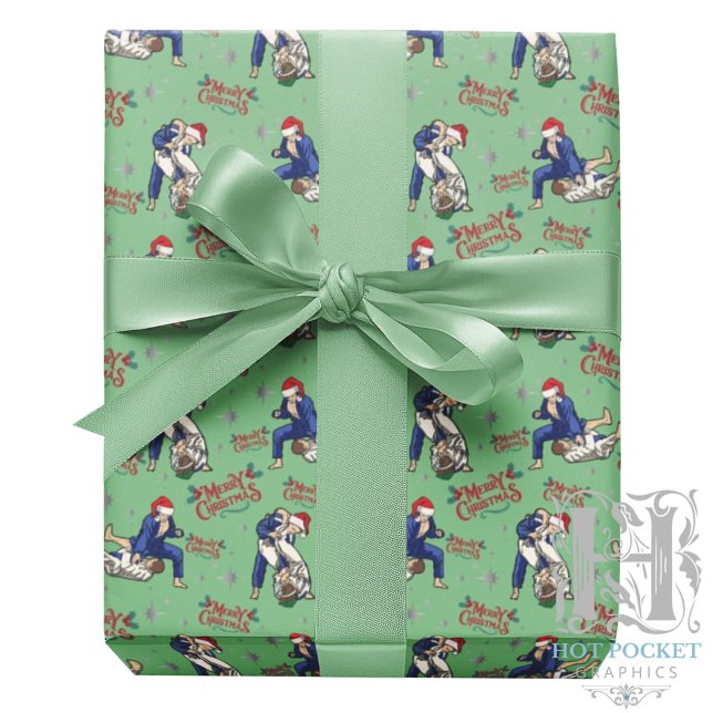 Jiu-Jitsu Frory Christmas Wrapping Paper Geschenkpapier (Von Creator hochgeladen)