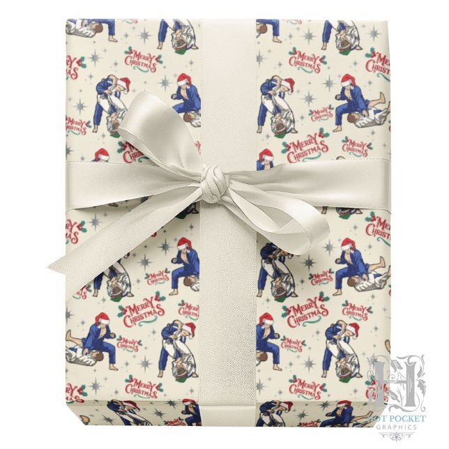 Jiu-Jitsu Frory Christmas Wrapping Paper Geschenkpapier (Von Creator hochgeladen)