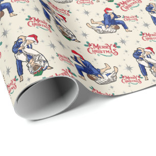 Jiu-Jitsu Frory Christmas Wrapping Paper Geschenkpapier