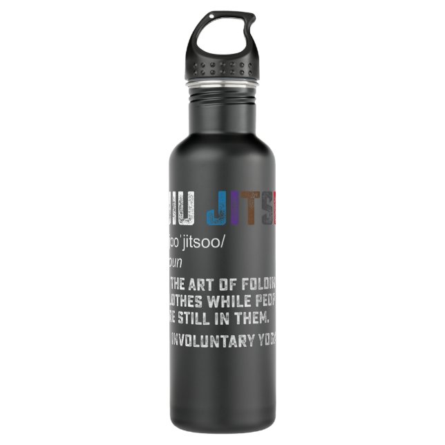 Jiu jitsu Funny definition BJJ oder MIXED MARTIAL  Edelstahlflasche (Vorderseite)