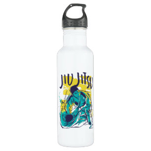 Jiu Jitsu Grunge Edelstahlflasche