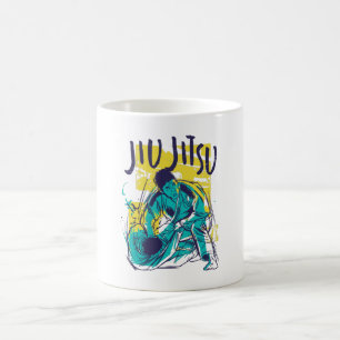 Jiu Jitsu Grunge Kaffeetasse