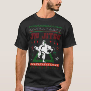 Jiu Jitsu hässliche Weihnachtsstrickjacke T-Shirt