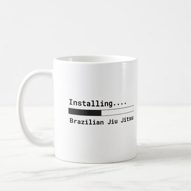 "Jiu Jitsu installierend Brasilianer" Tasse (Links)