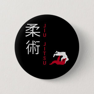 Jiu Jitsu Japanisch Martial Arts Button