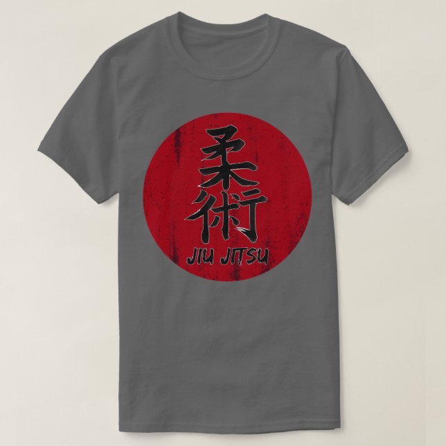 Jiu Jitsu Japanisches Kanji BJJ MIXED MARTIAL ARTS T-Shirt (Design vorne)