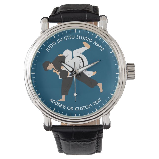 Jiu Jitsu Judo Martial Arts Studio Armbanduhr (Vorderseite)