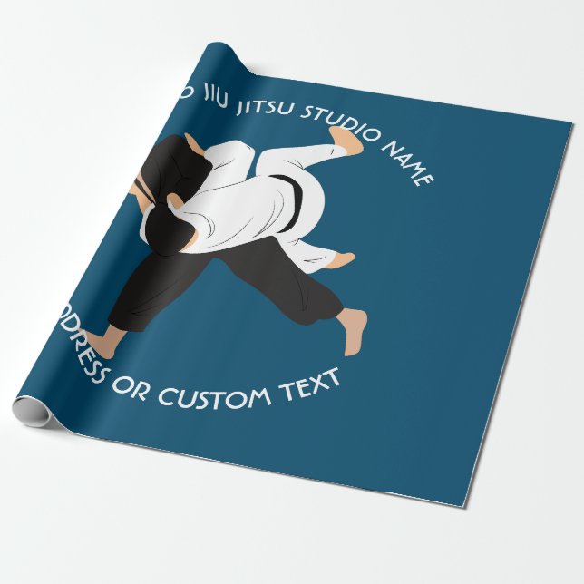 Jiu Jitsu Judo Martial Arts Studio Geschenkpapier (Ungerollt)