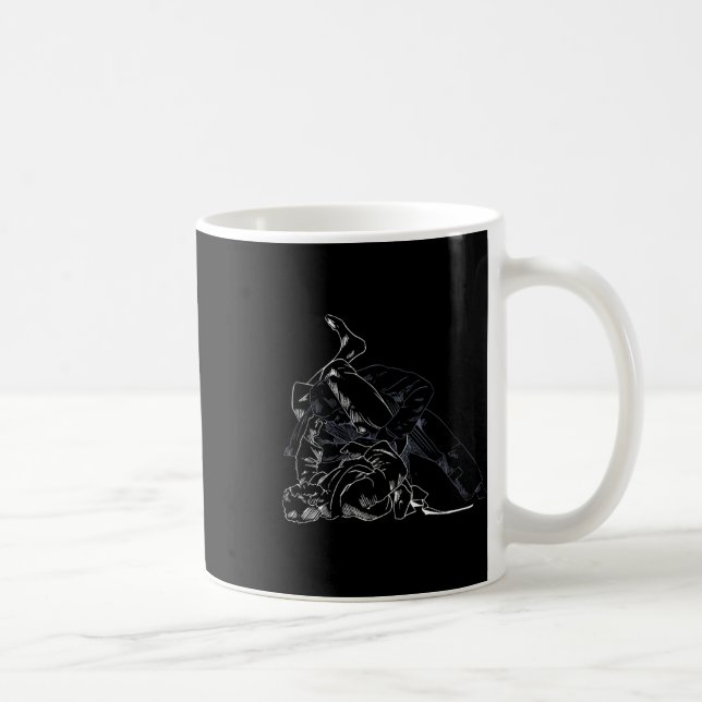 Jiu-jitsu Kampf Karate Sport Kampf Jitsu Kaffeetasse (Rechts)