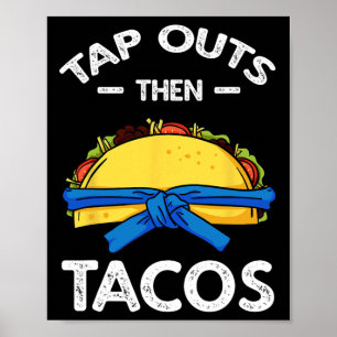 Jiu Jitsu Kampfsport Taco Jujutsu Cinco De Mayo Poster