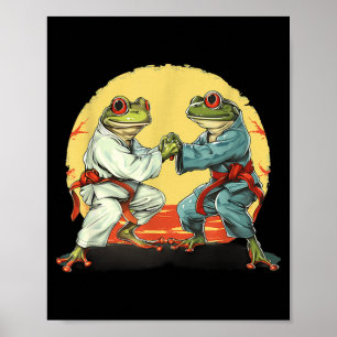 Jiu-Jitsu Kickboxen Judo Toad MMA Kampfsport Poster