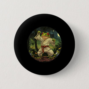 Jiu-Jitsu Kröte Kickboxen Wald Taekwondo Frosch Button