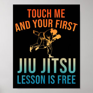 Jiu Jitsu Kunst für Männer Frauen Brasilianisches Poster