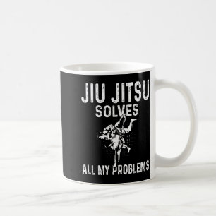 Jiu Jitsu löst Probleme - Lustiges brasilianisches Kaffeetasse