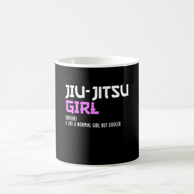 Jiu-Jitsu-Mädchen Kaffeetasse (Mittel)