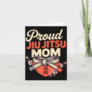 Jiu Jitsu Mama Mutter Retro Kunstwerk Karte