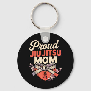 Jiu Jitsu Mama Mutter Retro Vintage Stolzer Jiu Ji Schlüsselanhänger