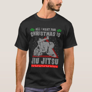 Jiu Jitsu Mixed Martial Arts Bjj Ugly Knitted Styl T-Shirt