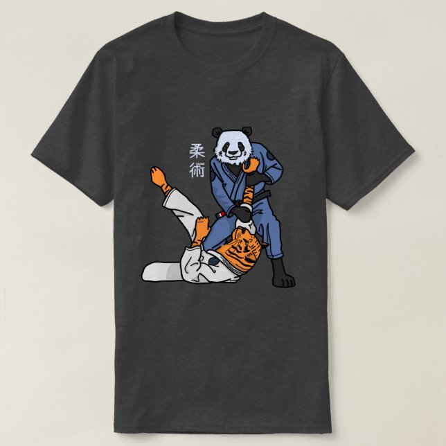 Jiu-Jitsu Panda Tiger Grappling Shirt (Design vorne)