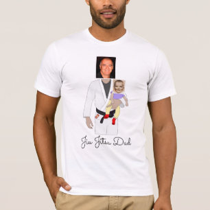 Jiu Jitsu Papa Benutzerdefinierte Fotos und handge T-Shirt