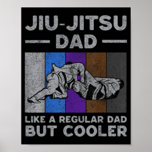 Jiu-Jitsu Papa Vintage BJJ Brasilianisches Jiu Jit Poster