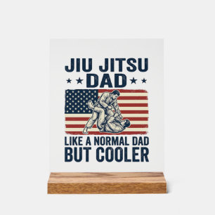 Jiu Jitsu Papa Vintage-Flag-Shirt-Design_1 Acrylschild