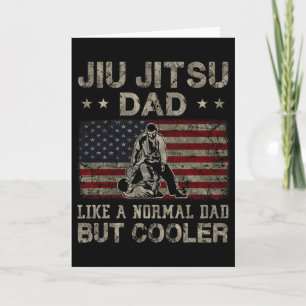 Jiu Jitsu Papa wie ein normaler Papa, aber cooler Karte