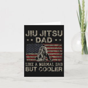Jiu Jitsu Papa wie ein normaler Papa, aber cooler Karte