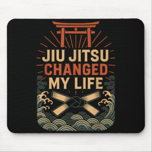 Jiu Jitsu Retro Vintage Jiu Jitsu hat mein Leben v Mousepad