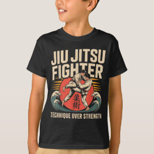 Jiu Jitsu Retro Vintage Jiu Jitsu Kämpfer T-Shirt