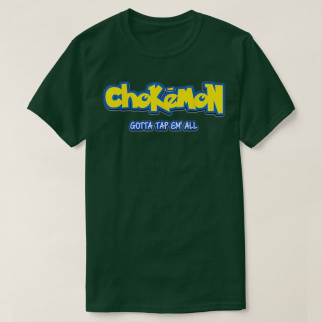 Jiu Jitsu s Funny Chokemon BJJ M T-Shirt (Design vorne)