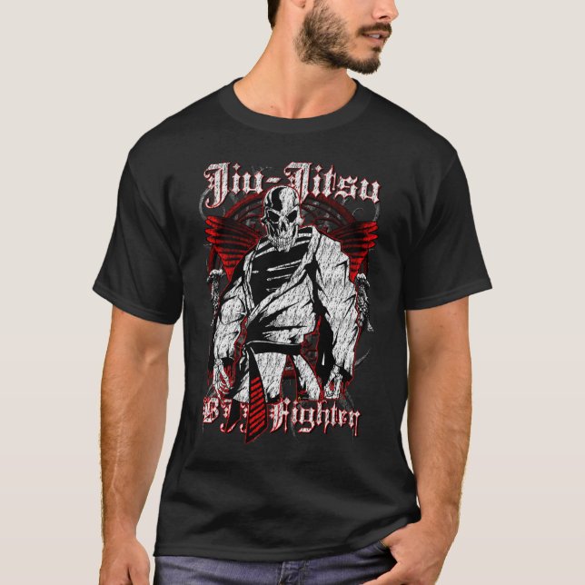 Jiu-Jitsu Schädel T-Shirt (Vorderseite)