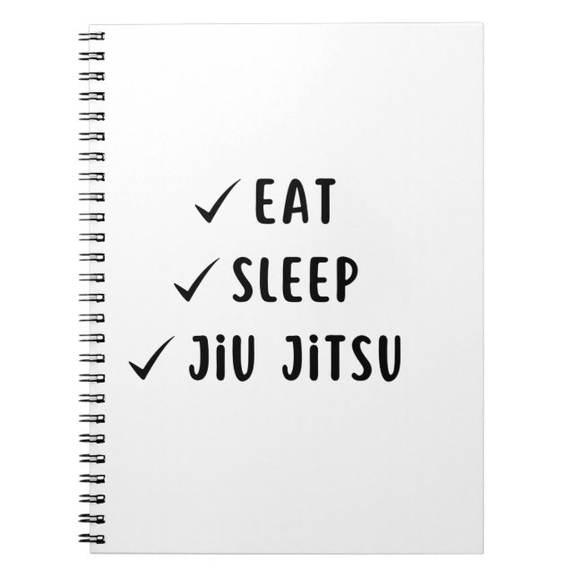 Jiu Jitsu-Schulungsjournal - leere Seiten Notizblock (Vorderseite)