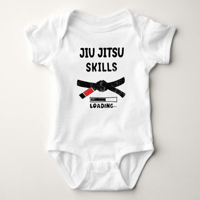 Jiu-jitsu Skills Loading, Brasilianer Jiu Jitsu Baby Strampler (Vorderseite)