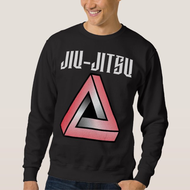 Jiu Jitsu Spray Paint Gracie Triangle Mixed Martia Sweatshirt (Vorderseite)