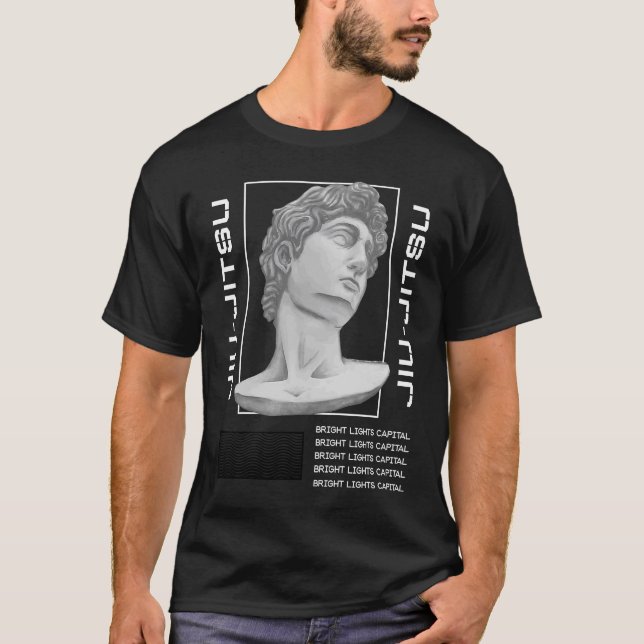 Jiu Jitsu Statue Head MIXED MARTIAL ARTS Wrestling T-Shirt (Vorderseite)