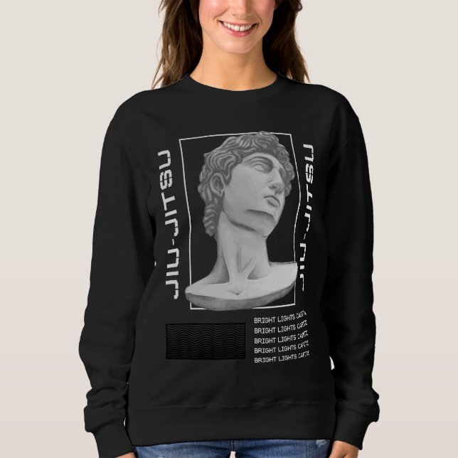 Jiu Jitsu Statue Head MMA Wrestling BJJ Boxing Sweatshirt (Vorderseite)