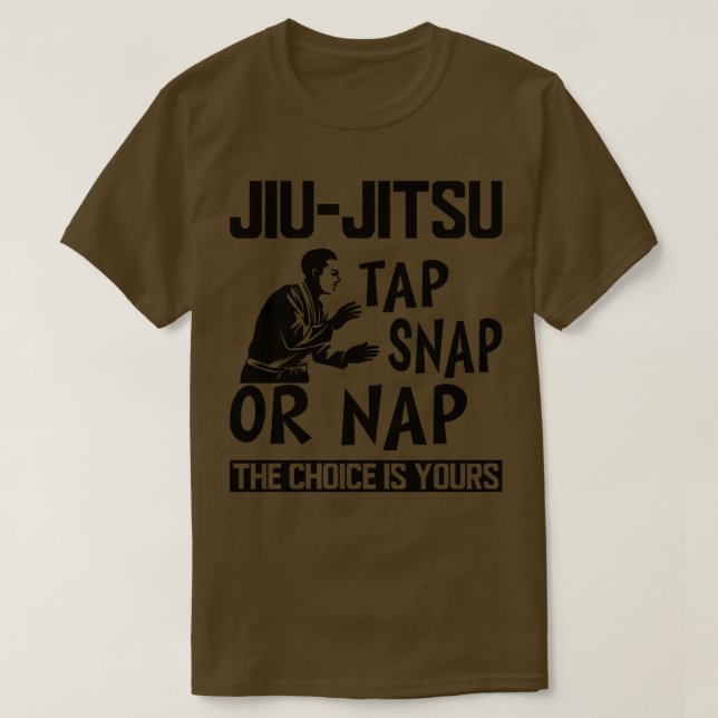 Jiu Jitsu Stich Snap oder Nickerchen, die Wahl ist T-Shirt (Design vorne)