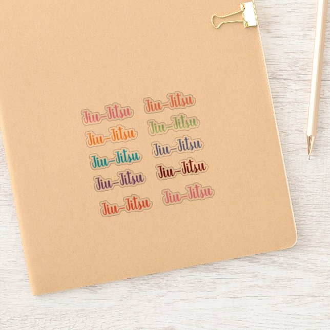 Jiu-Jitsu Stickers Aufkleber (Notizbuch)