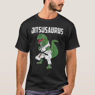 Jiu Jitsu T-Rex Black Belt Funny für Kinder Männer T-Shirt