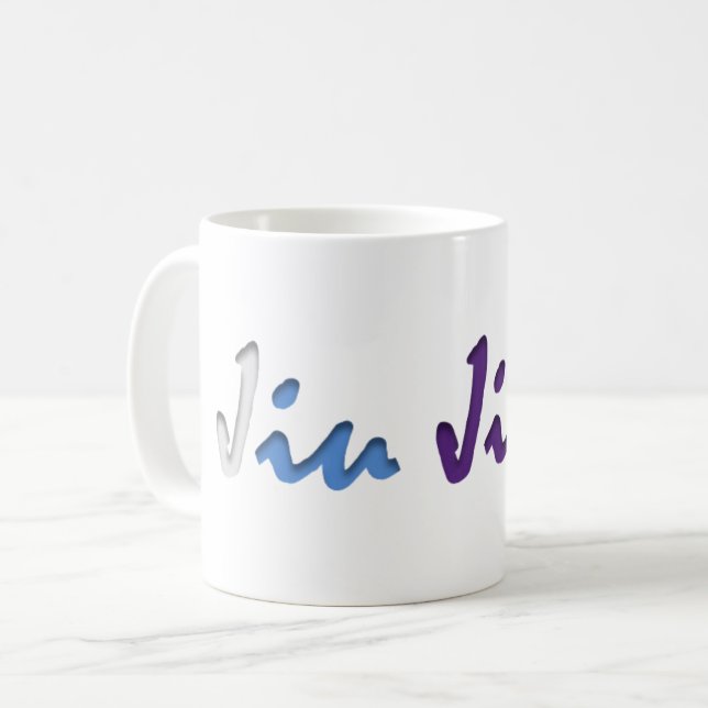 Jiu Jitsu Tasse - erwachsene Gurt-Farben (Vorderseite Links)
