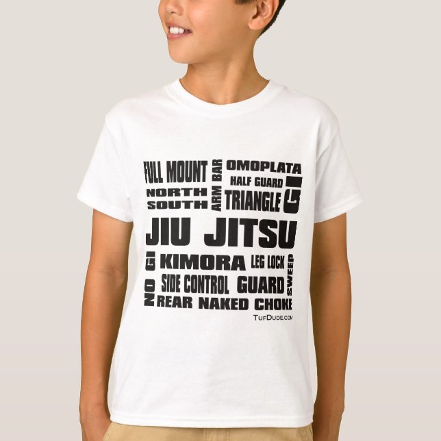 Jiu Jitsu - Terminologie T-Shirt (Vorderseite)