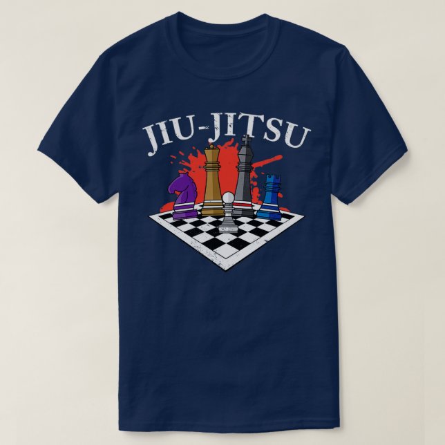 Jiu Jitsu Training Geschenk für BJJ Schach 1 T-Shirt (Design vorne)