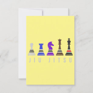 jiu jitsu    Trainingschach, Geschenk bjj mit Text Dankeskarte
