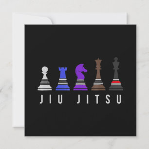 jiu jitsu    Trainingschach, Geschenk bjj mit Text Einladung