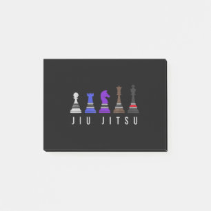 jiu jitsu    Trainingschach, Geschenk bjj mit Text Post-it Klebezettel
