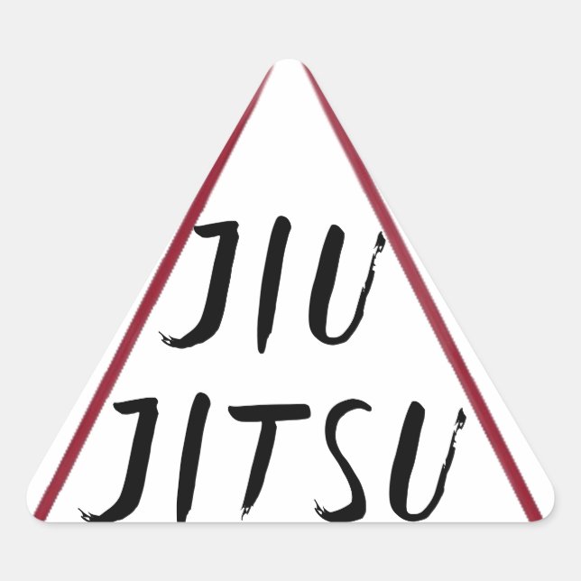 Jiu Jitsu Triangle Car Sticker Decal (Vorderseite)