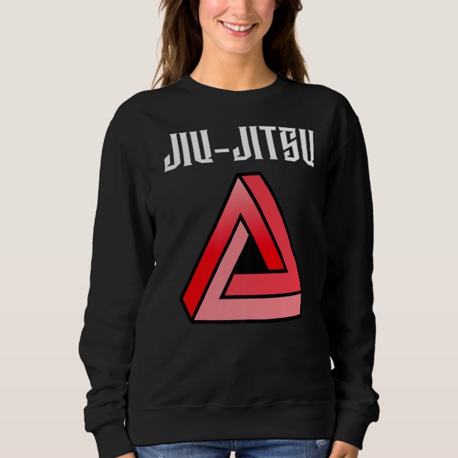 Jiu Jitsu Triangle Mixed Martial Arts Bjj Muay Tha Sweatshirt (Vorderseite)