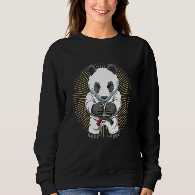 Jiu Jitsu und Panda Bjj und Grappling aus Brasilie Sweatshirt (Vorderseite)