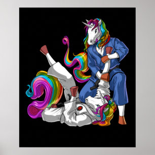 Jiu-Jitsu Unicorns Poster